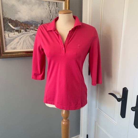 Golfino fuschia  golf top size 8 medium - Picture 2 of 3